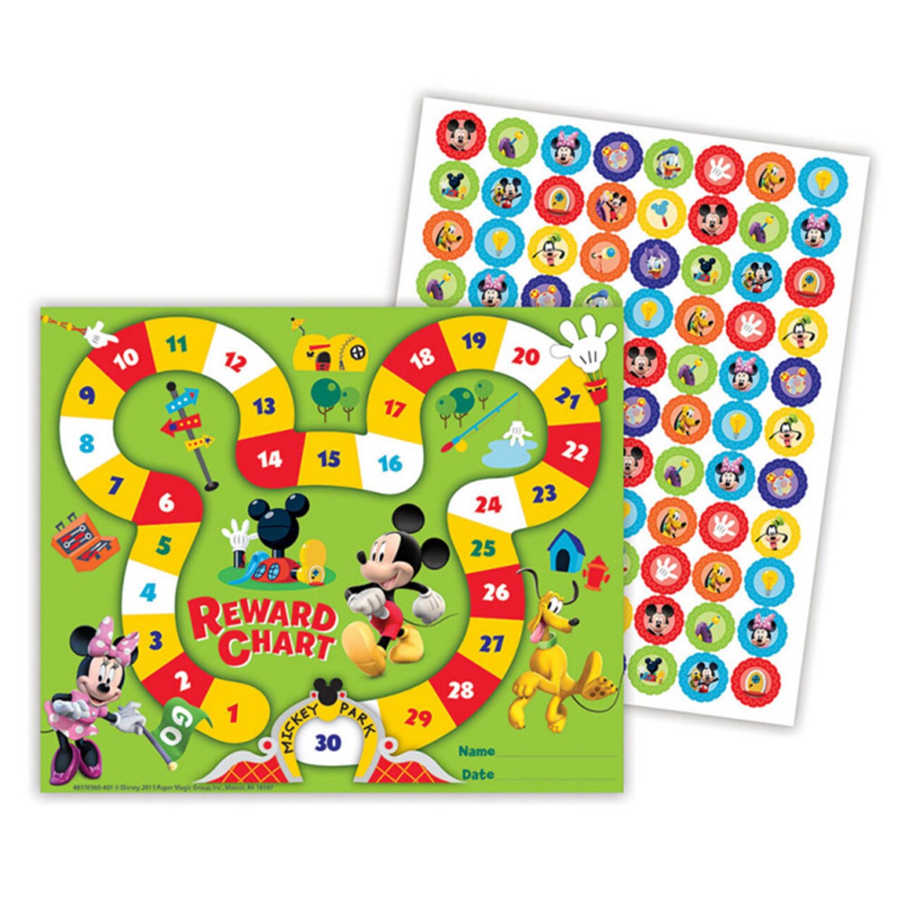 Mickey Mouse Clubhouse&#xAE; Mickey Park Mini Reward Charts With Stickers, 36 Charts